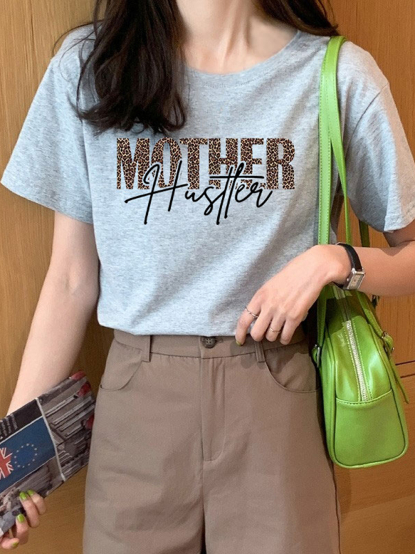"Mother Hustler Casual Printed T-Shirt" - Image 6