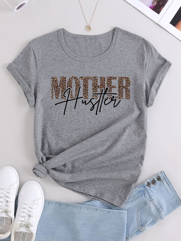 "Mother Hustler Casual Printed T-Shirt" - Image 10