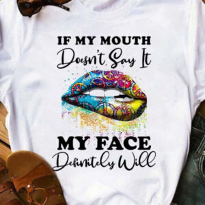 Women's Graphic Lip Print Leisure T-Shirt