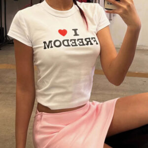 Women's new street style sexy navel-baring short-sleeved T-shirt