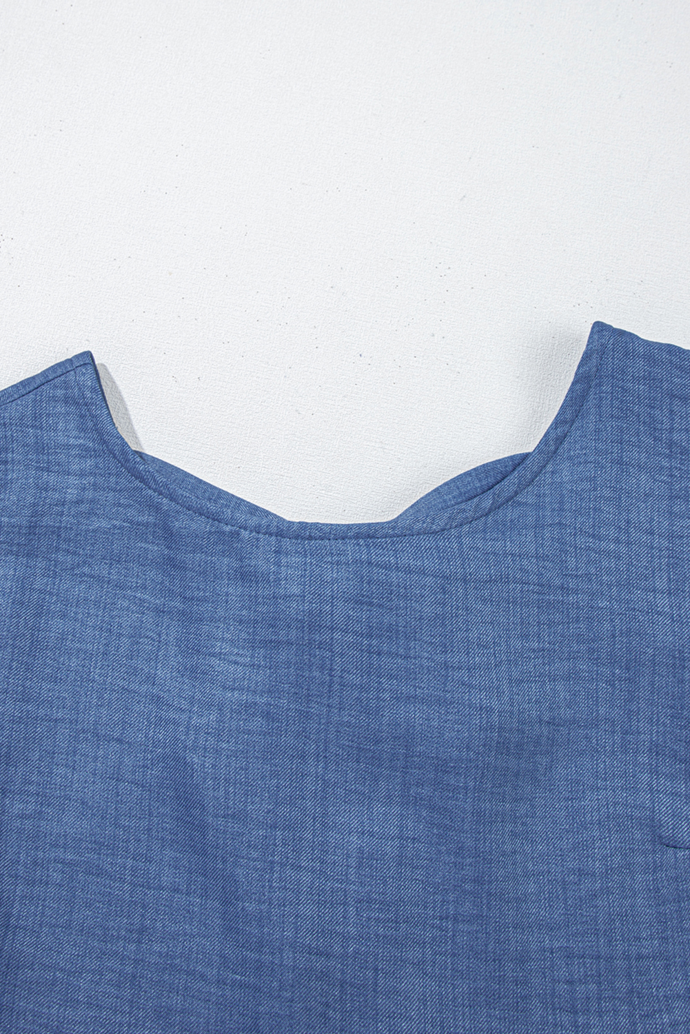 Ashleigh Blue Knot Scoop Back Ruffle Hem Sleeveless Mini Dress - Image 7