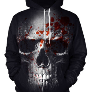 Halloween Horror 3D Digital Printed Hooded Sweatshirt