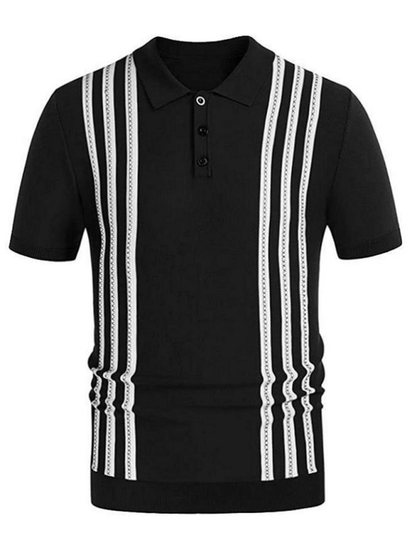Men's Self Design Business Polo Shirt - Image 4
