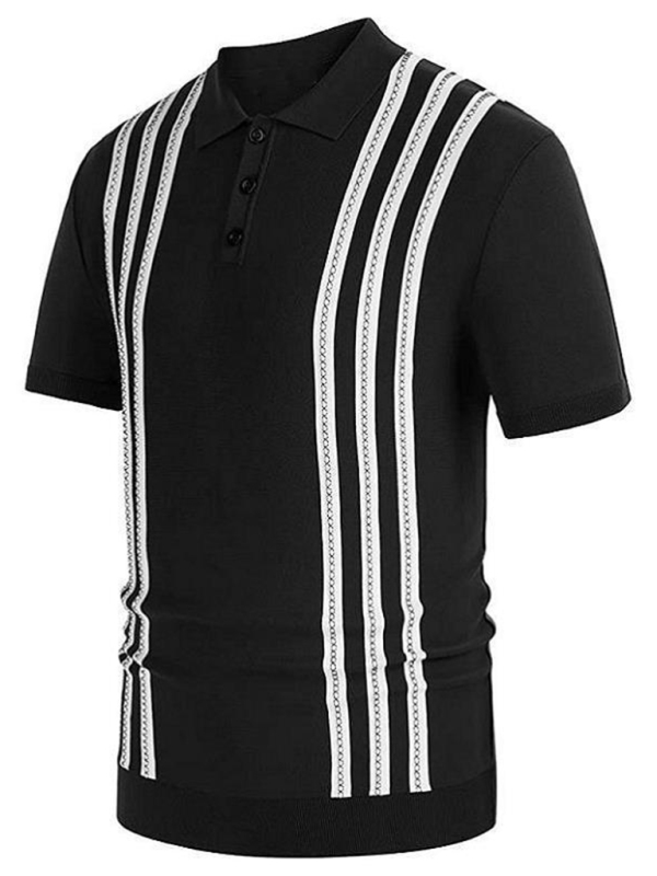 Men's Self Design Business Polo Shirt - Image 3