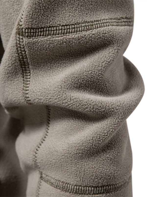 New men's polar fleece sweatshirt stand collar half zipper long sleeve sweatshirt - Image 7