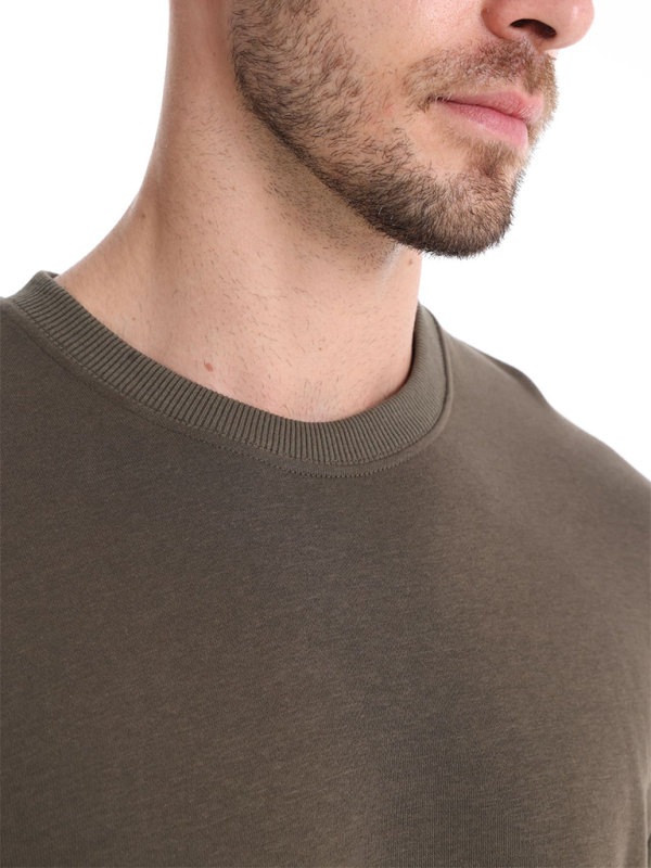Men's Loose Solid Color Round Neck Casual Long Sleeve Sweatshirt - Image 10