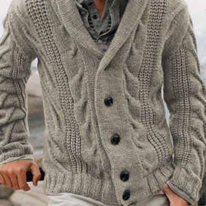 New men's cardigan sweater base sweater large size sweater jacket