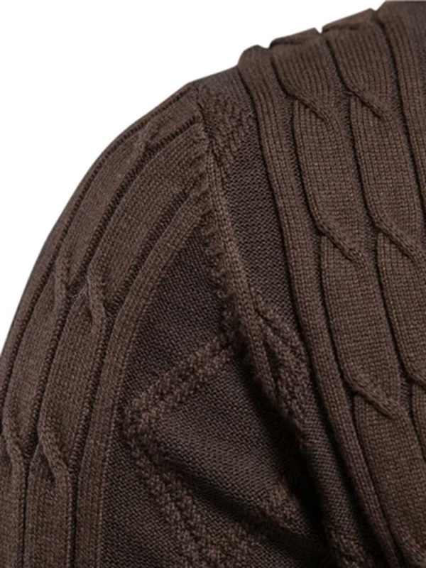Men's Fashion Self Design Knit Cardigan - Image 9